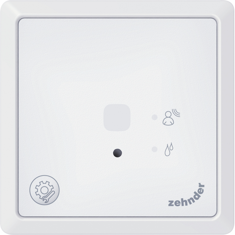 Cut-Out Zehnder Presence Sensor Comfortable indoor ventilation Front view