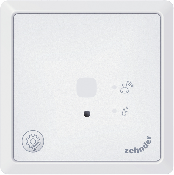 Cut-Out Zehnder Presence Sensor Comfortable indoor ventilation Front view