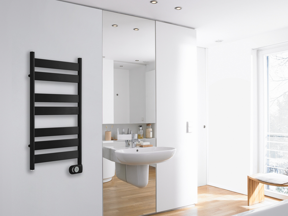 Rendering Zehnder Zeta Decorative radiator Angled view