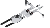 Cut-Out Zehnder ComfoAir Flex 250 Comfortable indoor ventilation Angled view