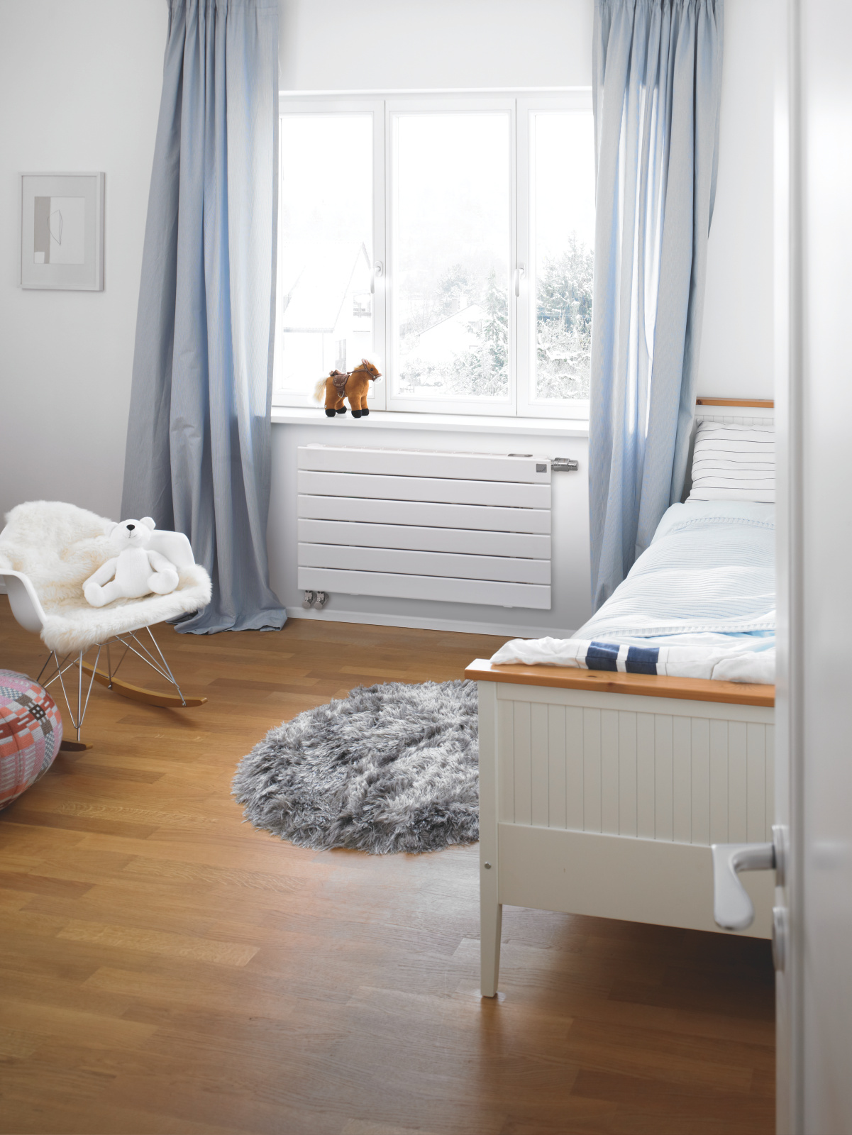 Rendering Zehnder Nova Neo Decorative radiator Front view